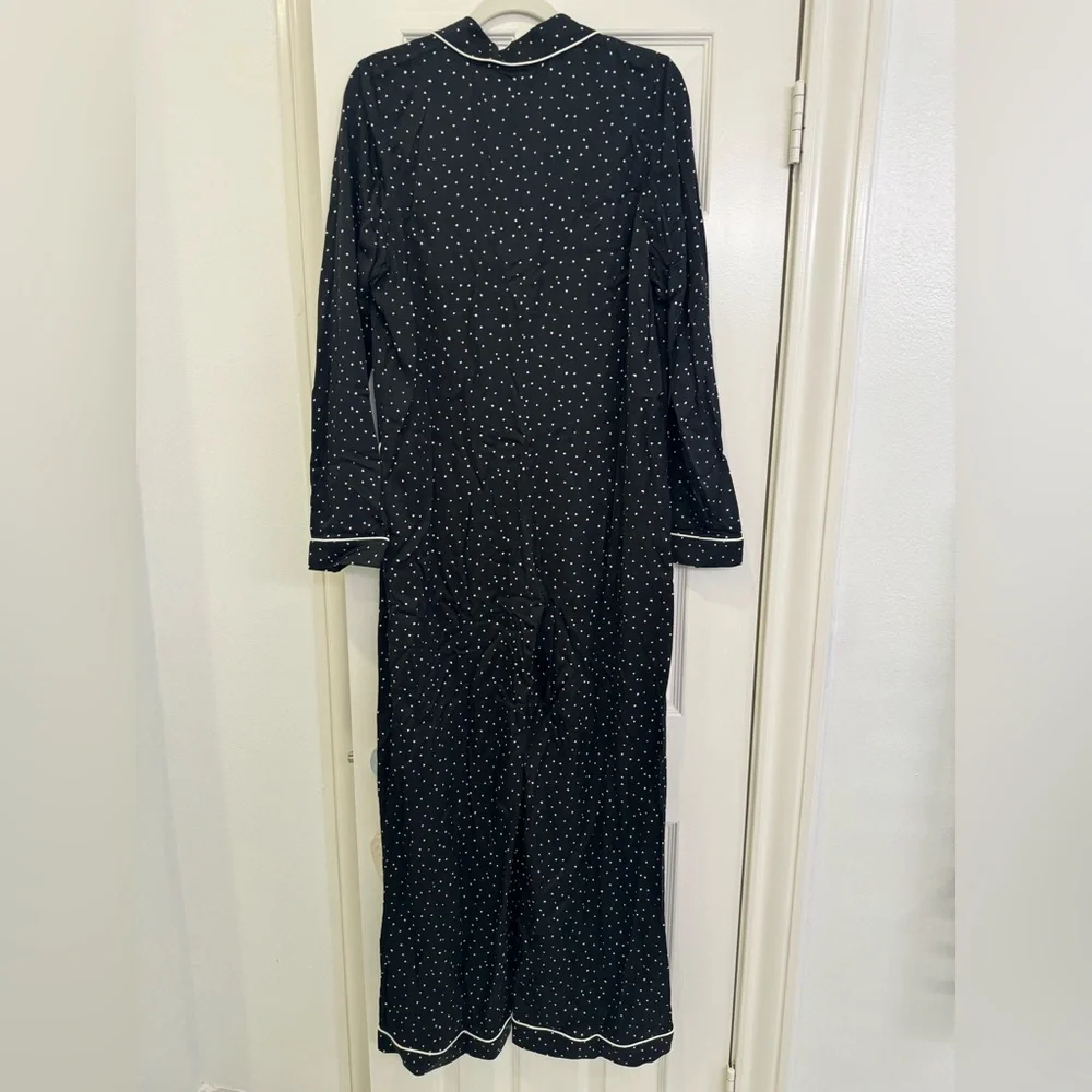 ⭐️& Other Stories all in one satin heart print pajamas XS/S NWT - Picture 7 of 7